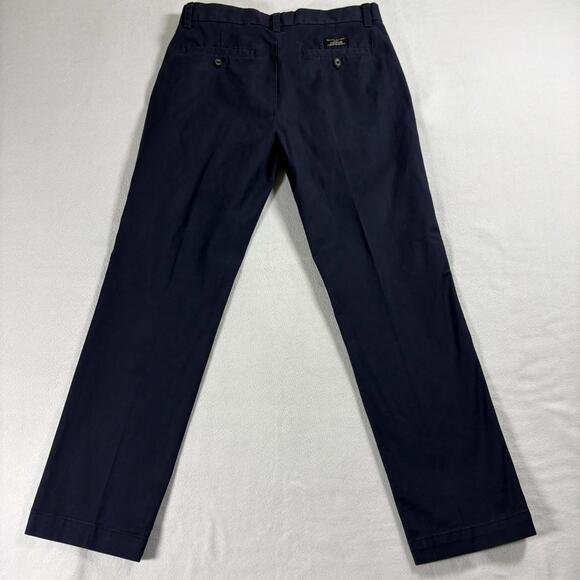 Banana Republic Emerson Chino Mens 30x30 Slim Fit Navy Stretch Pants Casual - Picture 8 of 9